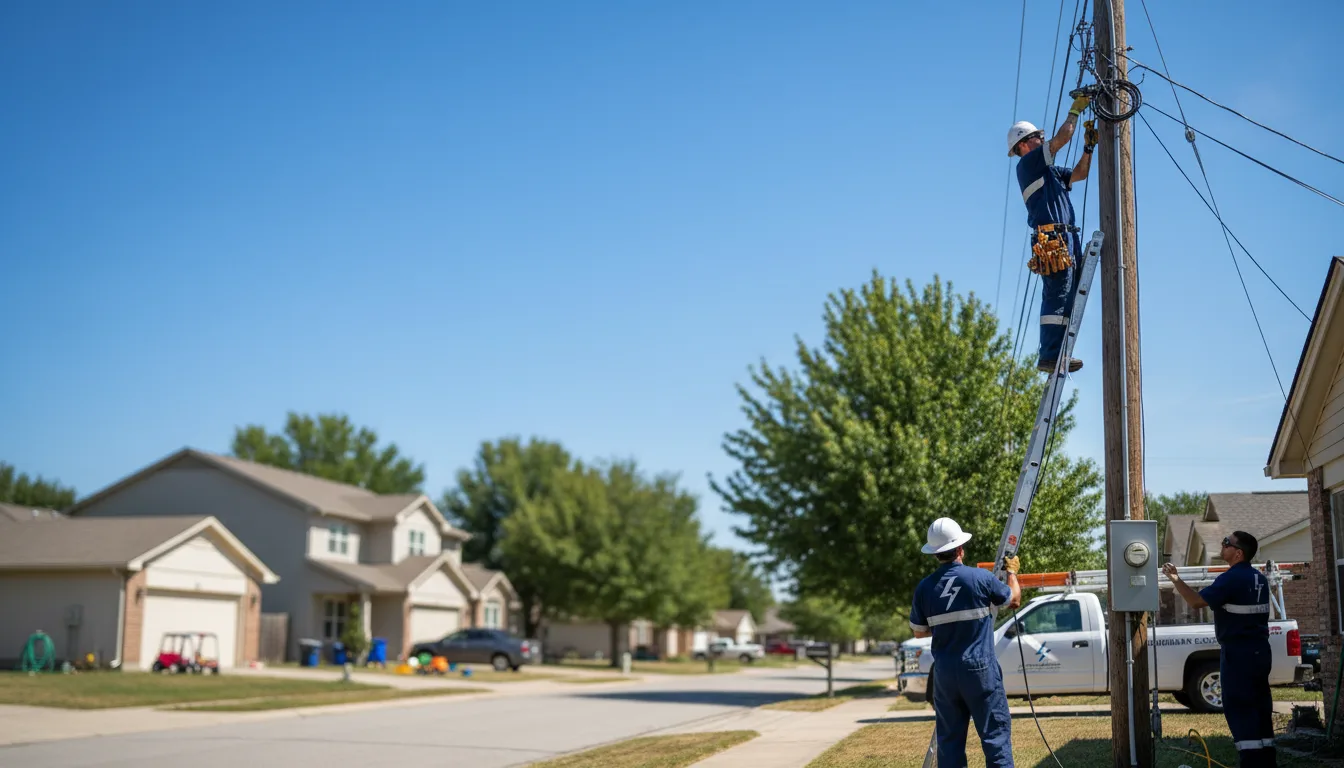 Residential electrician providing installation services in Edinburg, IL